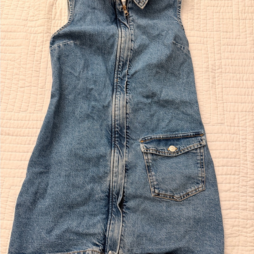Zara Blue Denim Dress